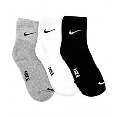 Nike Multicolour Cotton Ankle Socks - Pair Of 3